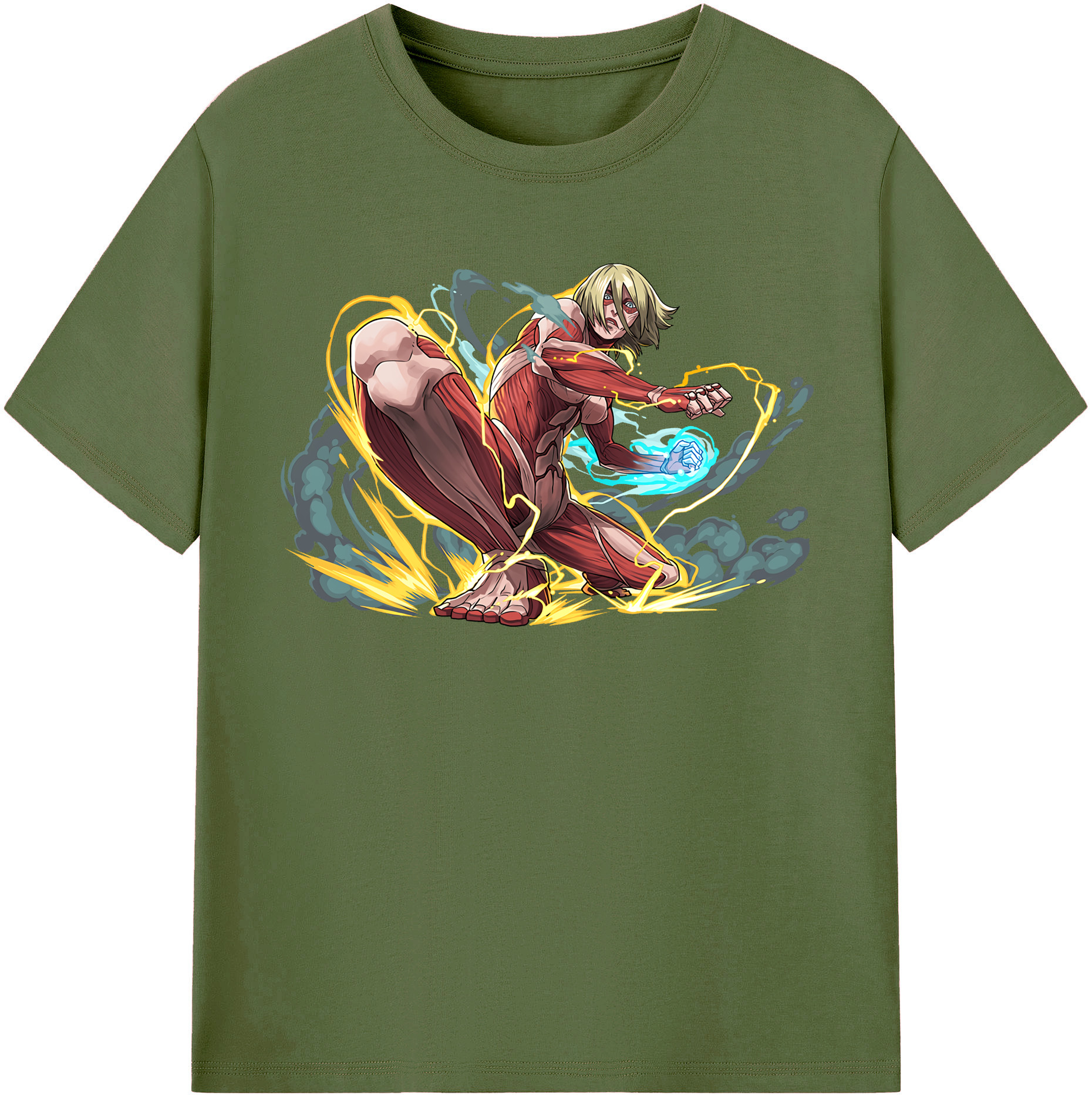 （画像用） 進撃の巨人 Attack on Titan 綿100％半袖Tシャツ（フロントプリント）